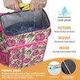 thumbnail image 2 of Travel Cooler Bag - Pioneer Flower Floral Print Pattern Camping Beer Cooler Backpack with Bottle Opener- Waterproof Insulated Picnic Backpacks - Cooler Bag for Beach, 2 of 6