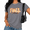 Grey, variant on Cozymy Fall Vibes Pumpkin flower Cute Autumn Women's Crewneck Short Sleeve Graphic Tee