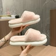 thumbnail image 4 of Fesfesfes Women'S Shoes Women's Memory Sponge Slippers House Bedroom Slippers For Women Fuzzy Plush Comfy Lined Slide Shoes 5.5-6(36-37), 4 of 6