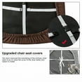thumbnail image 6 of Waterproof Seat Covers for Dining Room Chairs Covers Dining Chair Cover Kitchen Chair Covers (Chocolate, 2 Pcs), 6 of 7