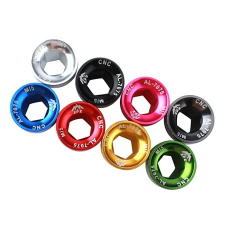 

Aluminum Alloy Mountain Bike Tooth Plate Crank Cover Bicycle Crankset Screw Cap Fixing Bolt