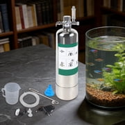 CO2 Generator System Kit 2L Stainless Steel with Solenoid Valve – Aquarium CO2 Reactor with Pressure Gauge, Bubble Counter & Diffuser for Plants, Citric Acid+Baking Soda Powered