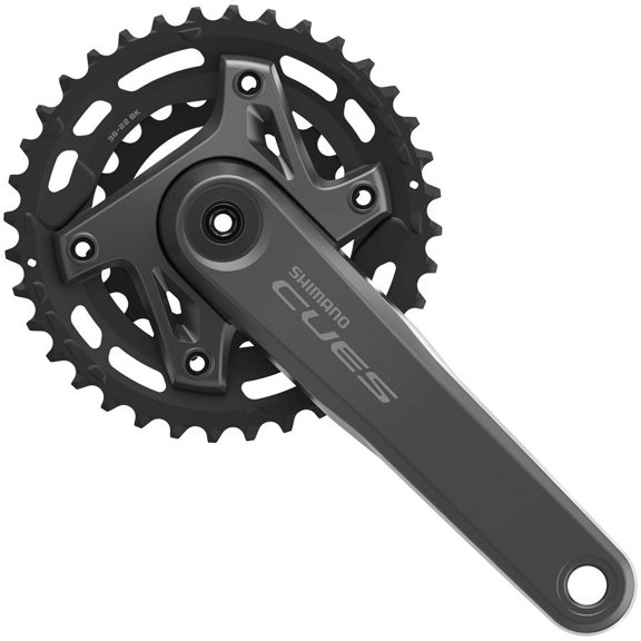 Shimano CUES FC-U6000-2B Crankset - 175mm, 9/10/11-Speed, 36/22t, Asymmetric 96 BCD, Hollowtech II, CL 3mm Outboard,