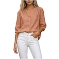 thumbnail image 2 of Neewe Womens Classic Plain 3/4 Short Sleeve Cardigans Summer Lightweight V Neck Button Down Casual Tops, 2 of 5