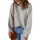 thumbnail image 4 of Suéteres Para Mujer, Suéteres de Otoño E Invierno, Suéter de Cuello Alto, Suéter Informal, Blusa Tejida, Tops Sólidos de Manga Larga Odeerbi ODB177390, 4 of 8