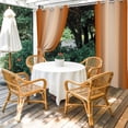 thumbnail image 2 of Burnt Orange Ombre Outdoor Curtains for Patio Waterproof,Windproof Privacy Curtains with Weighted Bottom,Modern Gradient Abstract Art Outside Drapes for Picnic Garage Backyard Cabana 54"x95" 1 Panel, 2 of 8