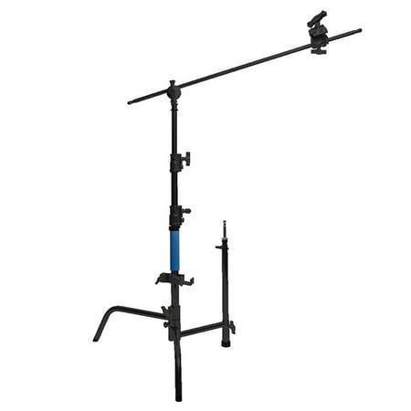 UPC: 0731409225380 | 20  Black Coated Stainless Steel C-Stand with Grip Arm Kit  25 lbs Capacity  64  Maximum Height