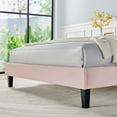 thumbnail image 2 of Daisy Performance Velvet Queen Platform Bed, 2 of 10