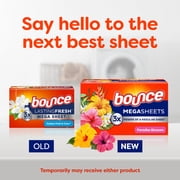 Bounce Dryer Sheets, Paradise Blossom Scent, 50 Mega Dryer Sheets