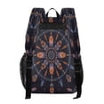 thumbnail image 3 of PVC Transparent Backpacks Clear Backpack for Travel and Outings Feathers and Beads Pattern, 3 of 7