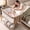 Khaki, variant on suihuooo Baby Bassinet Bedside Sleeper Crib for Newborn Boys Girls, Height Adjustable,Wheels and Mattress, Khaki