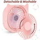 thumbnail image 4 of Ventilador de escritorio USB, con tres velocidades, alimentado por USB, color rosa, 4 of 4