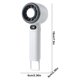thumbnail image 3 of Digital Display High-Speed Handheld Fan USB Rechargeable Portable Powerful Wind Fan For Outdoor Use, 3 of 7