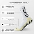 thumbnail image 2 of 4 Pairs Mens Grip Soccer Socks Non Slip Grippy Women Socks for Football Basketball Sports, 2 of 6