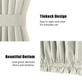 thumbnail image 5 of 2 Panel French Door Curtains With Rod Pocket Tieback Indoor Sun Blocking Grommet Curtains Thermal Blackout Curtain for Window Kitchen Patio Doors 25 x 72 Inch, 5 of 7
