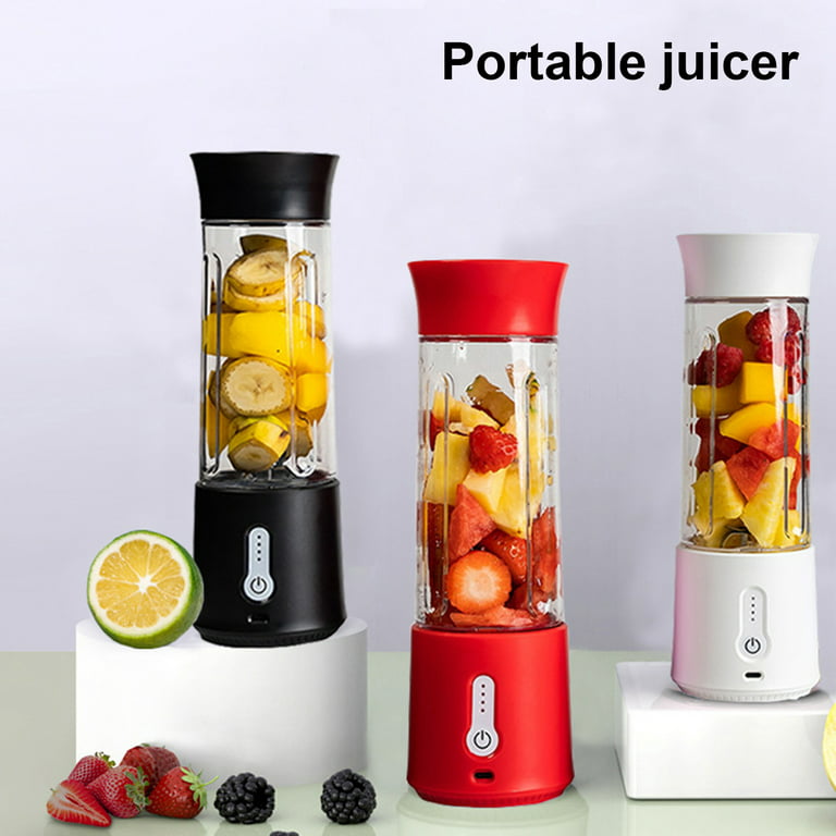 LA TALUS 500ml Electric Juicer Powerful Blender One-button Start Large  Capacity Small Juice Cup Mini Juicer USB Rechargeable Blender Home Supplies