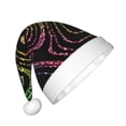 thumbnail image 2 of Rateoe Rainbow Glitter Santa Hat Confortable Christmas Hat for Christmas Party Favors Fit for Kids, 2 of 6