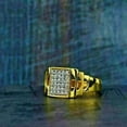 thumbnail image 3 of 2.10Ct Round Cut Lab Created Diamond Men's Band Ring 14K Yellow Gold Plated Silver, 3 of 3