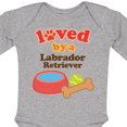 thumbnail image 4 of Inktastic Labrador Retriever Loved By A Boys or Girls Long Sleeve Baby Bodysuit, 4 of 5