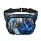 thumbnail image 1 of Fotbe Futuristic Blue Light White Tiger Cangurera Cuadrada con Estampado de Doble Capa, Bolsa de Cintura Ajustable Mini para Hombres y Mujeres, 1 of 9
