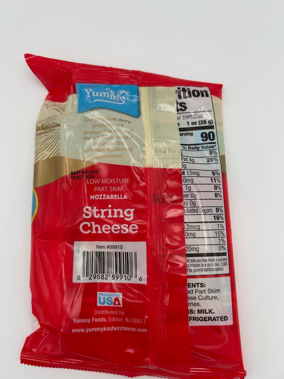 YUMMY STRING CHEESE 8 OZ