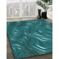 thumbnail image 3 of Ahgly Company Machine Washable Indoor Rectangle Transitional Dark Turquoise Green Area Rugs, 4' x 6', 3 of 7
