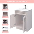 thumbnail image 4 of Sink Base Bathroom Vanity Ready-to-Assemble Bathroom Cabinet 24" Width Vanity Base in Antique White, 4 of 8