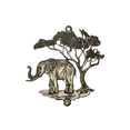 thumbnail image 3 of Wind Chime - 36in Elephant - Black Tube, 3 of 5