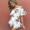 thumbnail image 6 of Floral Off the Shoulder Romper, 6 of 7