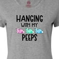 thumbnail image 4 of Inktastic Easter Hanging with My Peeps Pastel Bunnies Women's T-Shirt, 4 of 5