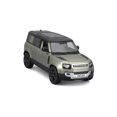 thumbnail image 2 of 2022 Land Rover Defender 110, Silver Green SUV - Bburago 21101GN - 1/24 Scale Diecast Model Car, 2 of 6