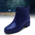thumbnail image 4 of Awdenio Women's Mid-Calf Boots , Punk Style Ankle Rain Boots Women Non-Slip Rain Boots Outdoor Rubber Water Shoes, 4 of 9