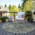thumbnail image 6 of Addison Rugs Chantille Indoor/Outdoor Transitional Modern Taupe Washable Round Rug, 8' x 8', 6 of 6