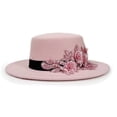 thumbnail image 3 of HNMKIU Western Floral Cowboy Hat for Elegant Stage Performance and Party Events Pink,One Size, 3 of 5