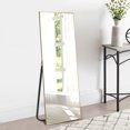 thumbnail image 2 of NeuType Gold Floor Mirror with Stand Large Full Length Mirror Modern Wall Mounted Mirror 43"x16", 2 of 8