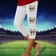 thumbnail image 1 of MKLEKYY Vestido deportivo para mujer, mallas deportivas con estampado de rugby, pantalones de yoga, leggings capri, 1 of 3