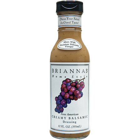 Brianna's New American Creamy Balsamic Vinaigrette Dressing, 12 (Best Creamy Balsamic Dressing)
