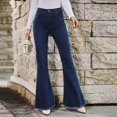 thumbnail image 5 of Women's High Waist Fashion Flare Jeans, 5 of 7