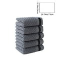 thumbnail image 3 of 100% Cotton Solid Color Towel Set (Dark Gray), 5-Piece Thickened Soft Absorbent Towels, Home Bathroom Towel Collection, Ideal for Daily Bathing & Face Washing, 3 of 6