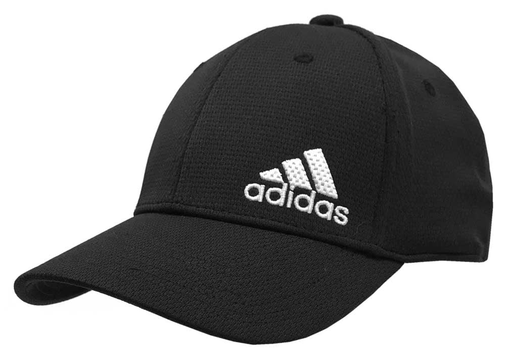 Adidas Men's Release II Stretch Fit Baseball Cap Athletic (Black S/M) -