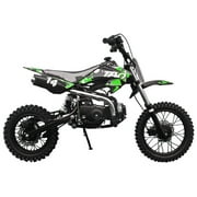 Tao Motor DB14 Dirt Bike Semi-Automatic Off Road 110cc Motocross Gas Dirt Bike for youth and kids - Green