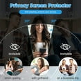 thumbnail image 4 of ZYQEEE Privacy Screen Protector for Samsung Galaxy S23 FE, Anti-Spy Flexible TPU Hydrogel Film for Galaxy S23 FE, Case Friendly,Curved Coverage, 3 Pack, 4 of 12