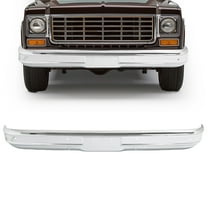 KOJEM Front Bumper Face Bar, Fit for 1975-1980 Chevrolet C10,K10 Steel Chrome Silvery