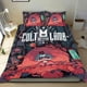 thumbnail image 1 of Culto al Cordero Conjunto de sábanas temático, trío de piezas, cómodo y amigable con la piel, diseño único, regalo de decoración para el hogar para familiares, amigos y fans,173cm *218cm, 1 of 6