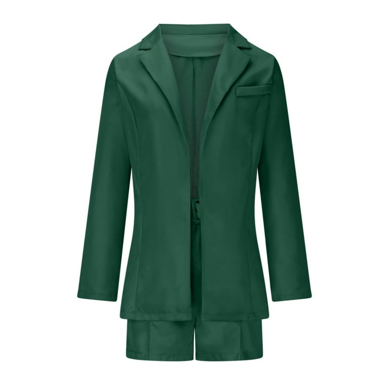 Xysaqa Blazer Shorts Set for Women Elegant 2 Piece Business Xysaqa Blazer Shorts Set for Women Elegant 2 Piece Business