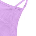 thumbnail image 4 of Camiseta sin mangas de lino para mujer - Top informal de tirantes fluido de color liso, 4 of 6