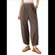 thumbnail image 1 of Pantalones Anchos y Holgados para Mujer, Estilo Palazzo Harén, Informales, con Cintura Elástica y Bolsillos. Café L, 1 of 10
