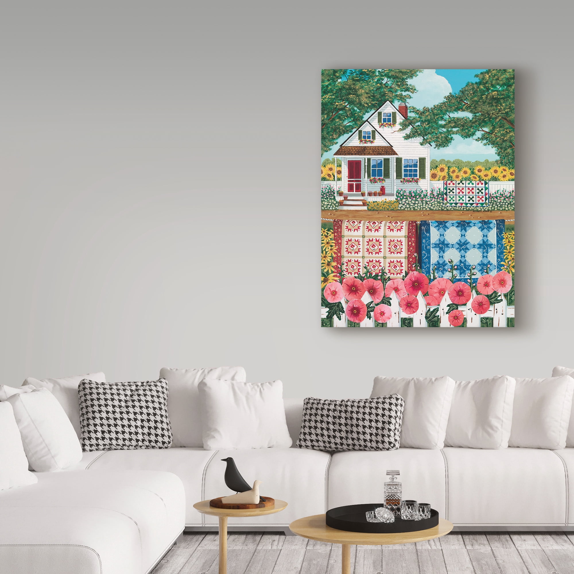 Trademark Fine Art 'The Quilt Garden' Canvas Art by Anthony Kleem