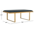 thumbnail image 4 of SAFAVIEH Millie Modern Glam Loft Bench/Coffee Table, Navy/Gold, 4 of 7