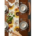 thumbnail image 2 of Boanket Sunflower Table Runner - 90 Inch Long, Kitchen Dining Table Runner Dresser Scarves, Farmhouse Roses Floral Vintage Butterfly Farmhouse Home Decor for Coffee Table Wedding Party Banquet, 2 of 8